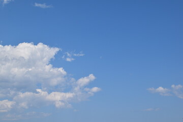blue sky with white cloud background
