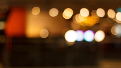 Gold blurred bokeh for background