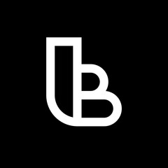 Letter TB LB creative abstract monogram logo