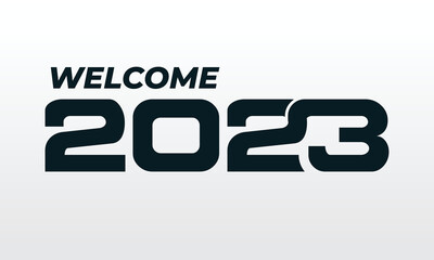 Colorful 2023 editable text effect concept,welcome 2023. vector illustration,welcome 2023 3d page curl style background
