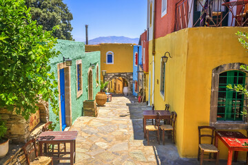 Fototapeta na wymiar Cretian Village, Island of Crete, Greece