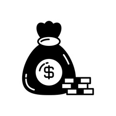 Stack Of Money icon in vector. Logotype