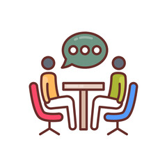 Business Consulting icon in vector. Logotype