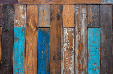 Colourful old wooden background