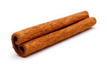 cinnamon sticks isolated on white