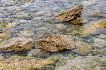 rocks in the water 