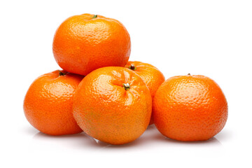 tangerines isolated on white background