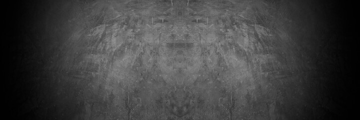 Old wall texture cement dirty gray with black  background abstract grey and silver color design are light with white background.