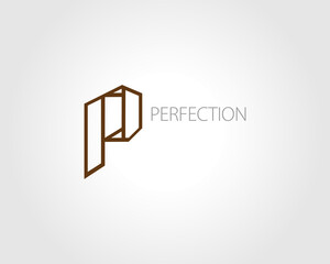 abstract, alphabet or letter P logo concept, hand-drawn abstract, creative vector logo for any business.Letter P Logo. P Letter Design, brand identity,