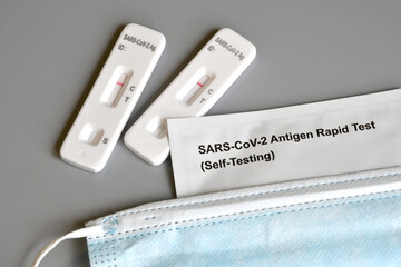 SARS‑CoV‑2 antigen test kit for self testing with negative results, one step coronavirus...