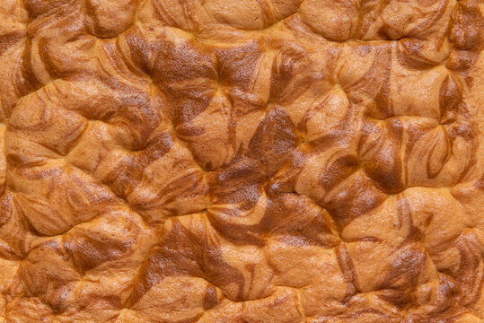 Cake Surface As Background, Top Layer Of Mix Of Color Cake, Background Texture, View From Above