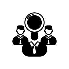 Find Right Candidate icon in vector. Logotype