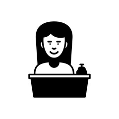 Receptionist icon in vector. Logotype