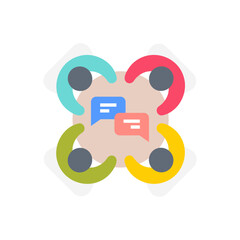 Business Meeting icon in vector. Logotype