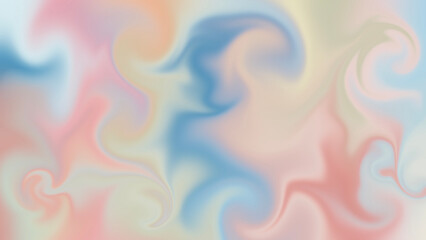 soft colorful liquid-like paint blending, abstract background in pastel tones
