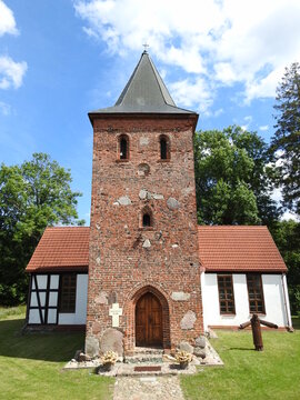 church of the XV century in Charnowo, Poland