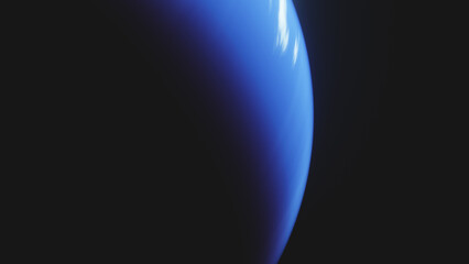 Planet Neptune in space