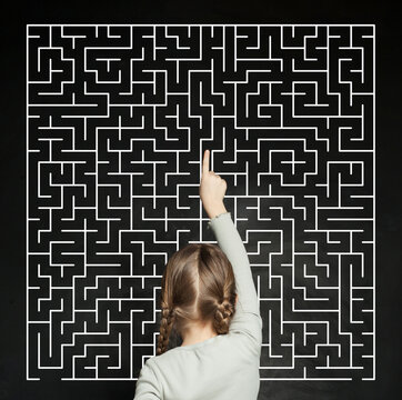 Young Girl Found A Way Out Of The Maze