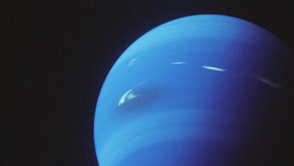 planet Neptune in space