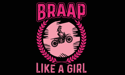 Dirt Bike T-shirt Design lovers