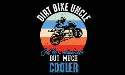 Dirt Bike T-shirt Design lovers