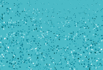 Light BLUE vector template with memphis shapes.