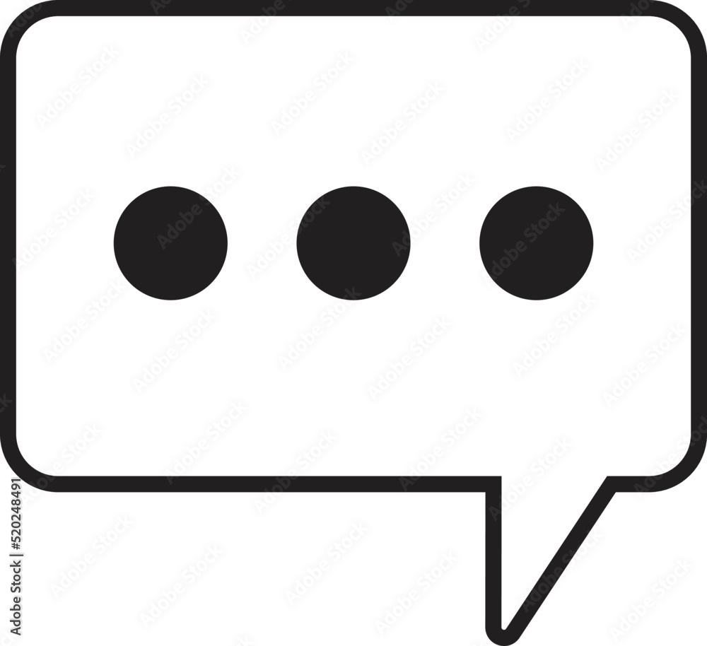 Poster message icon vector . speech bubble icon for graphic design projects
