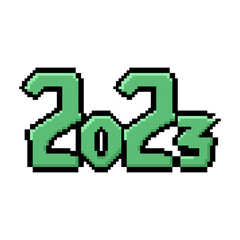 green pixel inscription 2023