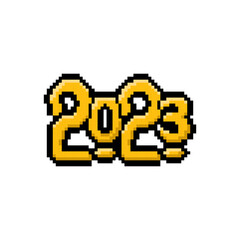 yellow pixel inscription 2023