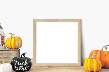 halloween pumpkin frame