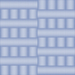 Squares background. Geometric ornament. Quadrangles backdrop. Polygons wallpaper. Checks motif. Digital paper. Textile print. Web design. Abstract image. Seamless pattern. Vector artwork.