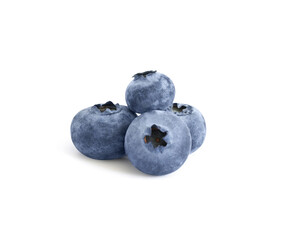 Obraz premium Blueberries isolated on a white background close up. Blue bilberry berries.