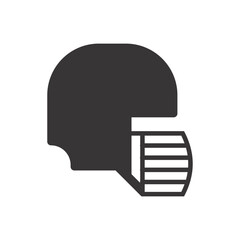Cricket Helmet Icon - Sports Helmet Icon