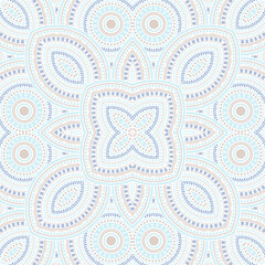 Fine portugese azulejo tile seamless pattern. Ethnic geometric vector patchwork. Wrap print design. Stylish lisbon azulejo tilework eternal pattern. Wall decoration template.