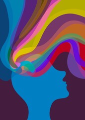 Disegno grafico intelligenza. Creativit&agrave;. Ispirazione 