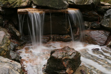 waterfall in the mountains
