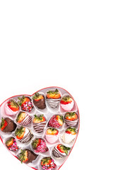 Fototapeta na wymiar Chocolate dipped strawberries