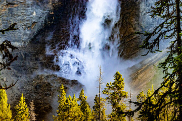 Fototapeta na wymiar Takakkaw Falls Yoho National Park British Columbia Canada