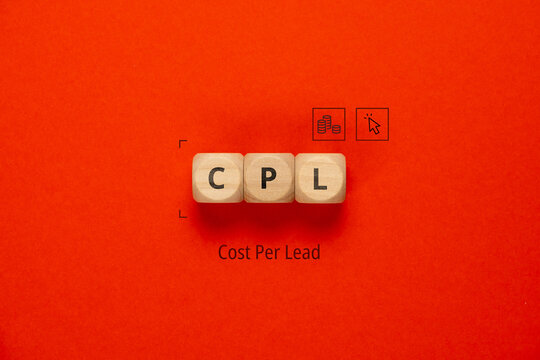 Concept business marketing acronym CPL or Cost Per Lead