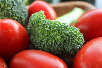 broccoli and tomatoes