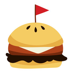 Cheese Burger BBQ Yummy Grill design