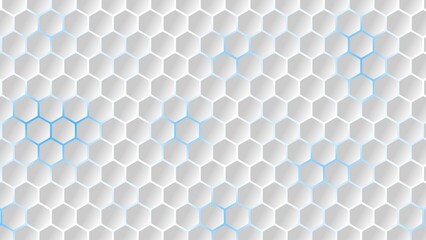 Futuristic hexagon/honeycomb mesh seamless pattern