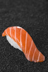 Sushi large shrimp, Asian cuisine, food photography.