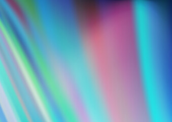 Light BLUE vector template with bent ribbons.