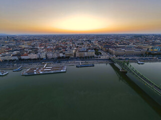 Fototapeta premium Budapest Sonnenaufgang 