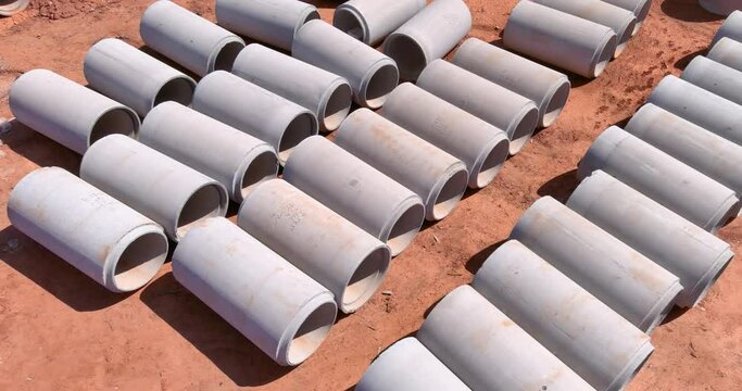 It is necessary for large cement sewage pipes be installed in industrial buildings to construct drainage systems