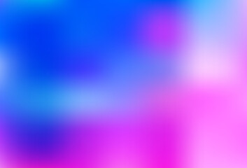 Light Pink, Blue vector blurred shine abstract pattern.