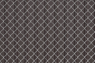 metal mesh,in the photo a mesh on a gray background