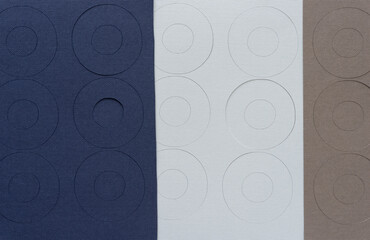paper with circular outlines