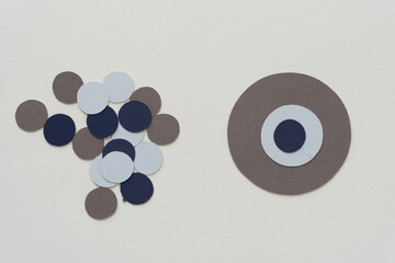 paper dots and paper circles